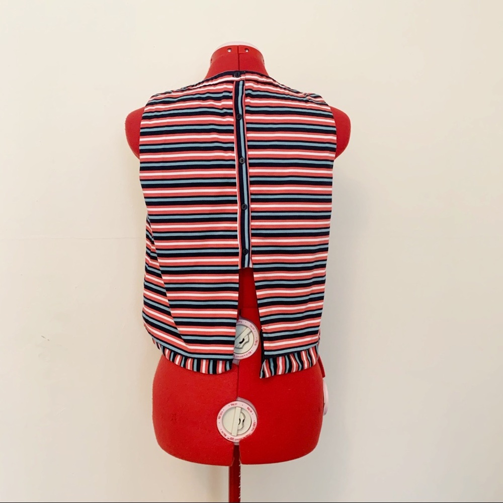 ☘️ Zara Stripe Crop Top Size Large - Picture 8 of 8